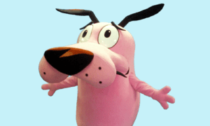 Courage the Cowardly Dog mascot - Kimbe Srl